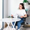 LONGTOO Office Chair, Adjustable High Back Ergonomic Desk Chair, Thick Seat Cushion Computer Chair, Adjustable 3D Headrest, 2D Armrest and Lumbar