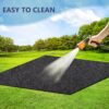 HolyMaji 5.3 x 3.3 FT Sheds Outdoor Storage Clearance Mat, Outdoor Carport Dustproof Floor Mat Washable Patio Furniture Anti-Slip Mat for Protect