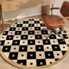 Liveinu Office Chair Mat for Hardwood & Tile Floor, Round Computer Gaming Rolling Chair Mat, Under Desk Low-Pile Rug, Large Anti-Slip Floor Prote