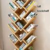 VERAMY Tree Bookshelf Floor Standing Bookcase Storage Rack Tall Bookshelf Multi-Layer Shelves Large Capacity Bookshelf Organizer Shelves For Livi