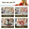 Bear 2L Food Processors 300W Electric Vegetable Chopper Glass Container with 4-304 Stainless Steel Knife for Meat, Smoothie, Onions, Fruit, Veget