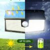 AloftSun Solar Lights Outdoor Garden, Big Size 300 LED Solar Motion Sensor Lights Outdoor IP67 Waterproof 3 Modes 270° ｰWide Angle Outdoor Solar