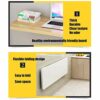 Folding Wall Mounted Workbench Drop Leaf Table, For Small Spaces Desk Office Home Kitchen Solid Wood Dining Table Computer Desk,Black-50 * 50cm/2