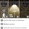 BIGLIGHT Battery Motion Sensor Spotlight Wireless Floodlight Outdoor Front Door Security Spotlight Waterproof Compact Spotlight Rotatable Wall Do