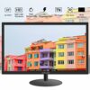 ZFTVNIE 24 Inch Computer Monitor - Full HD 1080P 75Hz PC Monitor with HDMI VGA Ports, VESA Compatible, Tilt Adjustable, LED Monitor for Office, B