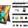 13.3Inch Portable Monitor, WIMAXIT 100%sRGB IPS HDR Second Gaming Screen 1920x1080P, Ultra Thin External Monitor USB-C HDMI Build in Speaker Type