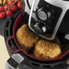 2 x Collapsible Air Fryer Silicone Liners with Gloves & Brushes, Reusable Food Grade Air Fryer Accessories (Grey & Berry)