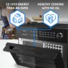 BridgePro 30L Digital Air Fryer Oven Inc. x1 Full Accessory Set - XXL Family Sized 18-in-1 with Dual Cook, Smart Dial, 360° Hot Air Circulation T