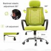WJCCY Ergonomic Office Chair Home Office Chair Mesh Chair with Elastic Mesh, Breathable Cushion, Multi function Adjustment