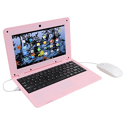 Bigmachine 10.1 Inch Portable Quad Core 8GB Computer Laptop Mini PC Android 6.0 Netbook Lightweight Notebook WiFi Webcam Netflix YouTube Google P