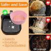 3-Pack Air Fryer Silicone Pot, 8 Inch Air Fryer Basket, Food Grade Air Fryer Accessories, Reusable Air Fryer Liner, Replacement of Parchment Line