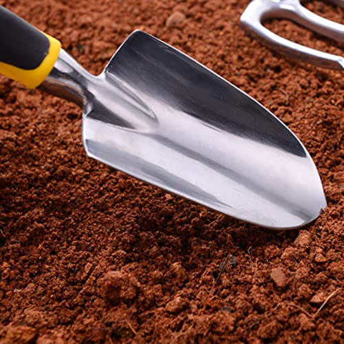 Garden Trowel Hand Shovel Aluminum Alloy Shovel for Planting Transplanting Weeding Moving (Smooth)