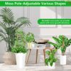 Artline 2 Pcs Moss Poles for Plants, 120CM/47 Bendable Climbing Plant Support Indoor, Coco Coir Moss Sticks for Monstera Plant/Cheese Plant Growt