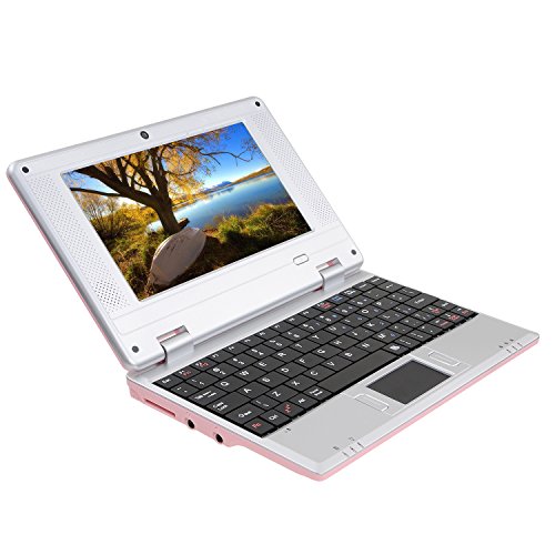 Bigmachine 7 Inch Portable Mini Computer Laptop PC Netbook for kids Android 12 Quad Core 32GB WIFI Built In Camera Netflix YouTube Flash Player (