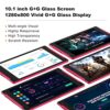 10 inch Tablet, Android 12 Tablets, 8GB RAM 128GB ROM(512GB Expandable), HD IPS Screen,2MP+8MP Dual Camera,Wi-Fi, Bluetooth 5.0, 6000mAh Battery,