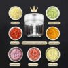 2ps Mini Food Chopper Electric Small Kitchen Food Processor Blender, Portable Vegetable, Fruit, Meat, Garlic, Onion, and Ginger Chopper, can be U