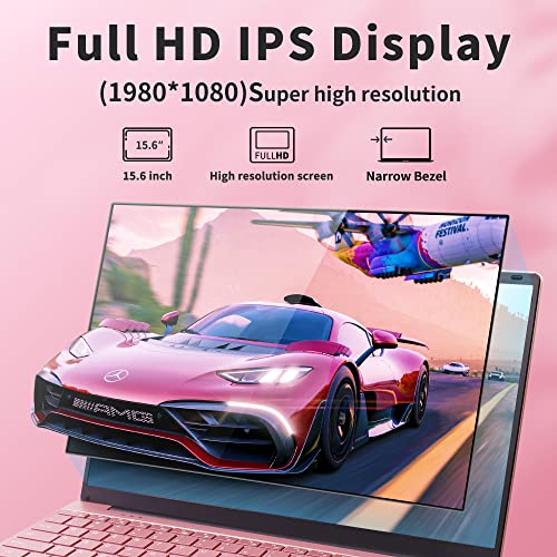Fsjun Laptop【Win11 Pro/MS Office2019】 15.6 inch IPS FHD Display, 12th Gen Alder Lake N95 CPU (Up to 3.4Ghz), 16GB RAM, 256GB NVME SSD, USB3.0 x2,