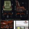 YT.JYUERI Relax Comfortably Safe Home Office Chair Massage Desk Chair Ergonomic Computer Chair with Lumbar Support Headrest Armrest High Back Tas