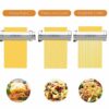 Assiduous Pasta Attachment for Kenwood Food Processors, 3-in-1 Pasta Roller Attachment, Stainless Steel Pasta Attachment for Kenwood, with Pasta
