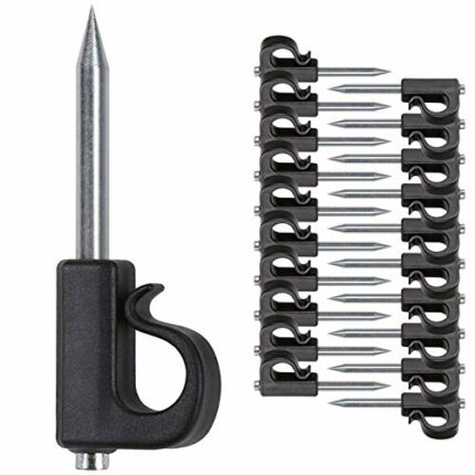 SELEWARE 20 Pieces Q-Hanger, Home Christmas Lights Hanger Hooks with Nails for Easy Release Outdoor Wire and Fairy Lights, Heavy Duty 18KG Capaci