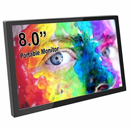 ELECROW For Raspberry Pi Screen, 8 inch Portable Small Monitor 1280x800 Resolution IPS LCD Screen Mini Monitor Competible Raspberry Pi, Laptop, P