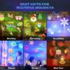 AGPTEK Christmas Projector Lights, 2-in-1 Decoration LED Projection Light Halloween with Snow flake's Patterns, IP65 Waterproof Outdoor Projector