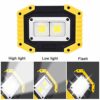 Trongle LED Rechargeable Work Lights, 30W Floodlight Battery Security Light with 3 Modes Outdoor COB Camping Lights with USB Waterproof for Garag