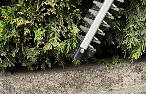 Einhell Power X-Change 18V Cordless Hedge Trimmer With Battery and Charger - 55cm (22 Inch) Cutting Length, Laser-Cut Diamond-Ground Steel Blades