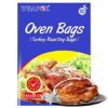 WRAPOK Large Turkey Roasting Bags Cooking Oven Chicken Bag For Meat Poultry Fish Seafood Vegetable - 4 Bags (17 x 21.5 Inch)