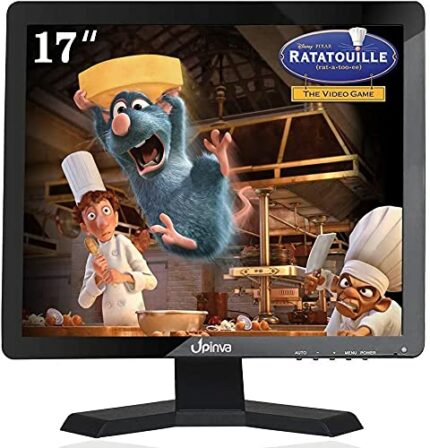 Upinva 17 inch HDMI monitor CCTV LCD display multifunction BNC/VGA/AV/USB input 1280x1024 full HD surveillance camera PC mobile office gaming mon