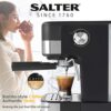 Salter EK4623 Caffé Espresso Pro - Coffee Machine, 15-Bar Pressure Pump, Barista Style Coffee, Latte, Cappuccino Machine, Make 2 Cups At Once, In
