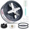 12 Pieces Blade Replacement Parts for NutriBullet Blender Extractor Cross Blade, Gear Rubber Gasket and Shock Pad Compatible with NutriBullet 600