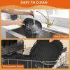 Yumuwind Air Fryer Accessories, Set of 8 for Ninja Dual Air Fryer AF300UK AF400UK & 7.6L-9.5L, Including Silicone Air Fryer Liner & Dual Air Frye
