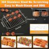 VRINO Air Fryer Accessories,Set of 8 for 【Ninja AF400UK 9.5L】 Tower T17088-8.8in Larger Size-Premium Silicone Air Fry Liners,ninja Dual Air Fryer