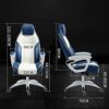 LHMYHJR Computer Chair Home Office Chair Comfortable sedentary Reclining Chair Gaming Gaming Chair Sports Racing Chair