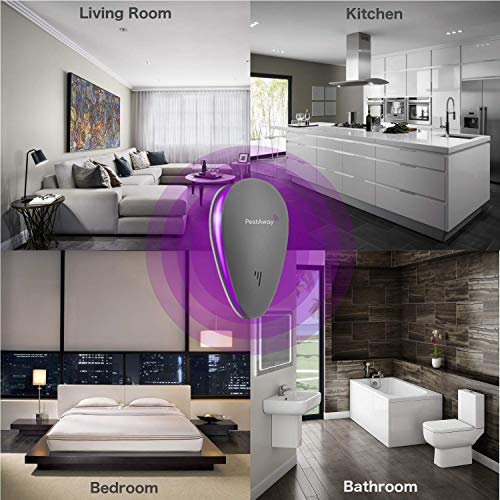 PestAway Ultrasonic Pest Repeller - NEW 2023 UPGRADED (3 Pack) - Mouse & Rat Control - Insect & Rodent Repellent For Mosquitos, Flies, Wasps, Ant