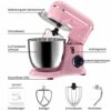 AILESSOM 3-IN-1 Electric Stand Mixer, 660W 10-Speed With Pulse Button, Attachments include 6.5QT Bowl, Dough Hook, Beater, Whisk for Most Home Co