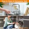 2Pcs Air Fryer Rack for Ninja Dual Zone Air Fryer, 304 Stainless Steel Multi-Layer Rack, Air Fryer Accessories Dehydrator Rack Compatible with Ni