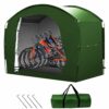 Bike Storage Tent, Outdoor Large Storage Sheds Covers for 4 Bikes, Waterproof Lawn Mower Garden Tools Shed Backyard Storage Tent Shelter