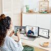Teamgee Portable Monitor for Laptop, 12” Full HD IPS Display, Dual Triple Monitor Screen, Work with 13”-16” Mac Windows Chrome