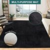 QQpony Chair Mat for Hard Floor, 75" x 60" Large Chair Mat for Hardwood Floor, Flannel Fabric Desk Rug for Hard Surface, Protector Floor Chair Ma