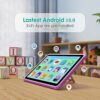 YOTOPT 10" Kids Tablet, Android 13.0, 19GB RAM 128GB ROM (SD Expandable), Parental Controls, HD IPS Screen, Quad Core, 5MP+2MP, WiFi, Bluetooth,