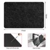3Pcs Heat Resistant Mat for Air Fryer, Non Slip Heat Proof Mat with Kitchen Appliance Sliders, Compatible with Ninja Foodi Cosori Air Fryer, Oven