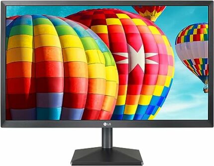 LG Electronics Full HD Monitor 24MK43HP, 1080p, 24 Inch, 75Hz, 5 ms, IPS Display, AMD Freesync, Energy Saving, HDMI, VGA, Anti Glare, Wall Mounta