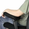 ECOSWAY 2pcs Ergonomic Memory Foam Elbow Pillow,Universal Padded Chair Armrest Pads for Home Office Chair Elbow Relief