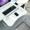WANGFENG C Clamp-On Keyboard Tray Under Desk, Ergonomic Keyboard Shelf Under Desk Sliding Adjustable Desk Sliding Keyboard for Office Home Typing