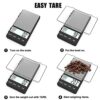 Weightman Espresso Scale with Timer 1000g x 0.1g Small & Thin Travel Coffee Scale, Mini Digital Scale Grams and Ounces with Large Backlit LCD Sta