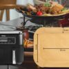 WAD 100pcs Air Fryer Liners Disposable for Ninja Dual Air Fryer, 8.7inch Rectangle Parchment Paper Liners, Air Fryer Accessories, Oil Resistant,