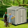 Haull Outdoor Storage Shed Floor Mat Waterproof Outdoor Carport Mat Thickened Soft Patio Furniture Mat Washable with Non Slip Backing, Storage Sh