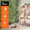 VonHaus 7.2V 2 in 1 Grass and Hedge Trimmer - Battery Powered Cordless, Interchangeable Blades, Easy Tool Blade Change, Telescopic Handle & Troll